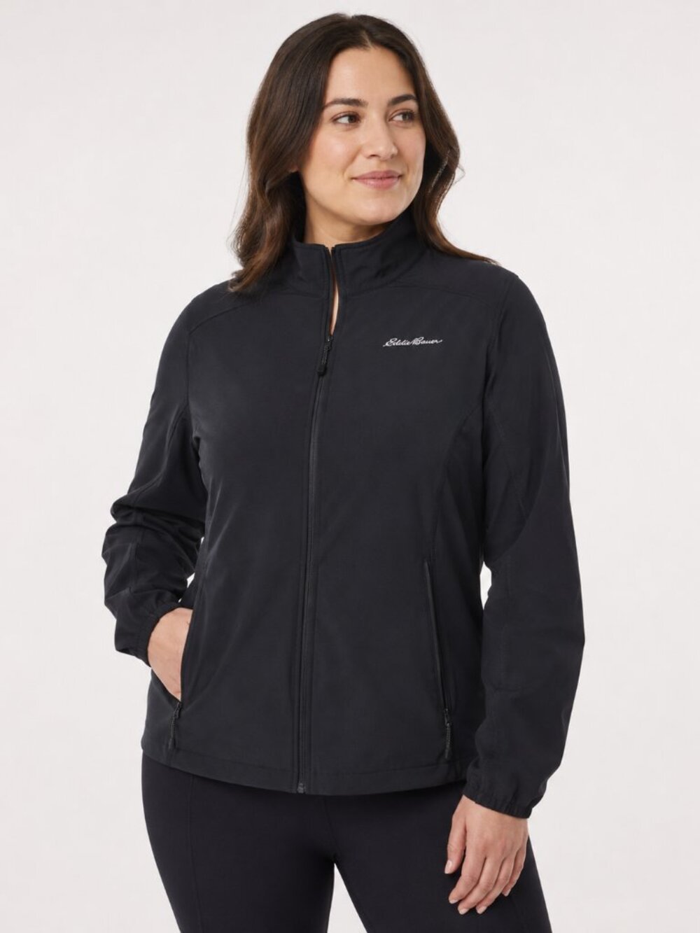 Eddie Bauer Black Stretch Softshell Jacket Size XL